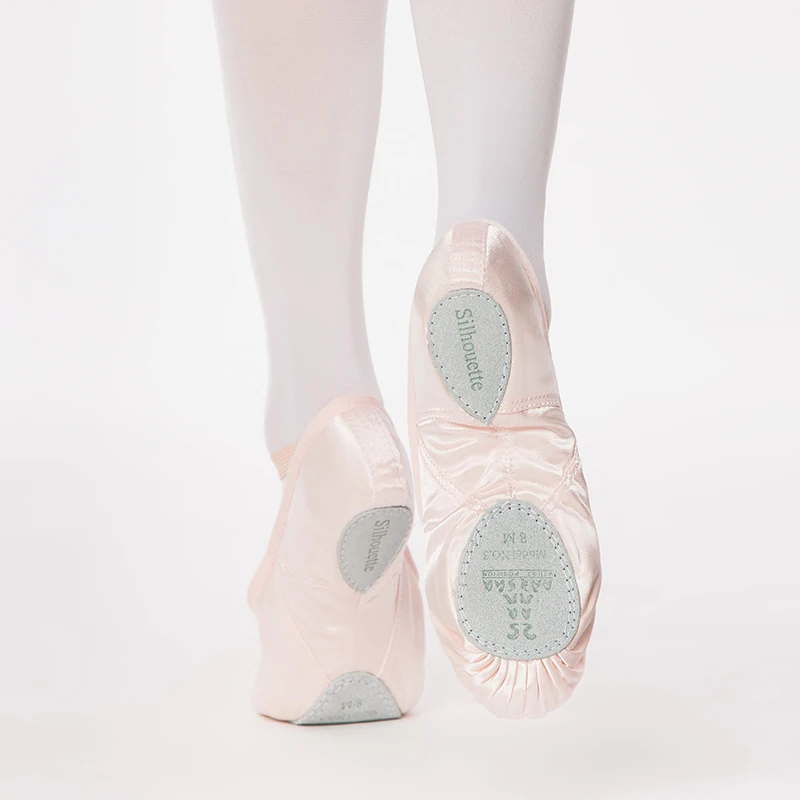 Sansha Adult Ballet Shoes Pink Satin Split Sole Breathable Professional Ballet Slipper For Girls Women Men Dance Shoes NO.3S 3