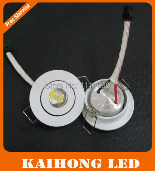 

free shipping round ceiling spot light Mini 1W 3W downlights led 110V/220V Mini led lamp white or warm white Household lights