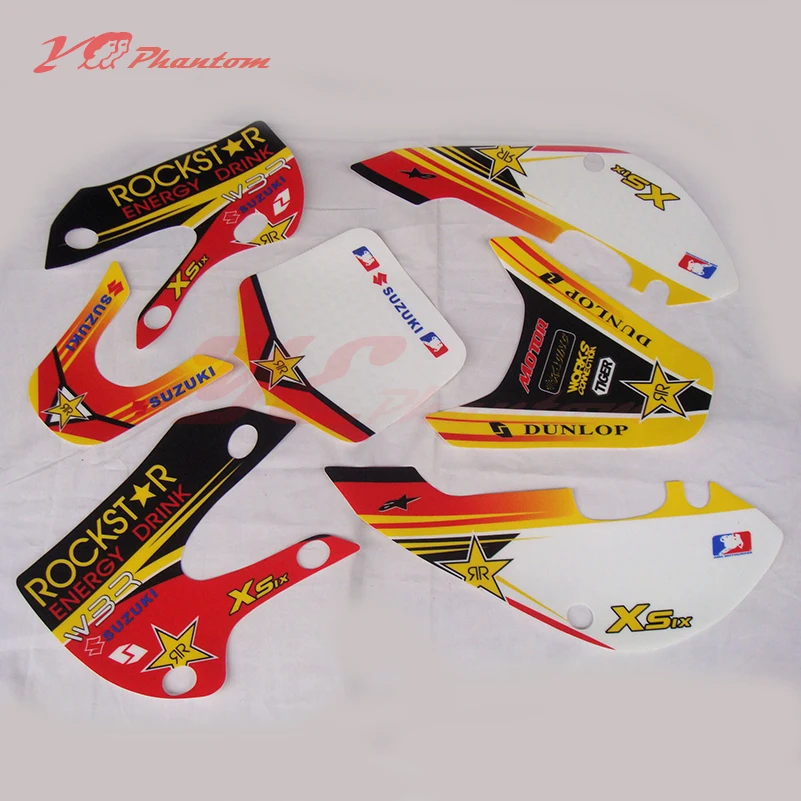 Dirt PIT Bike sticker parts 3M KLX110 GRAPHICS KIT decals Sticker for KLX110 & KX65 MOTO Dirt