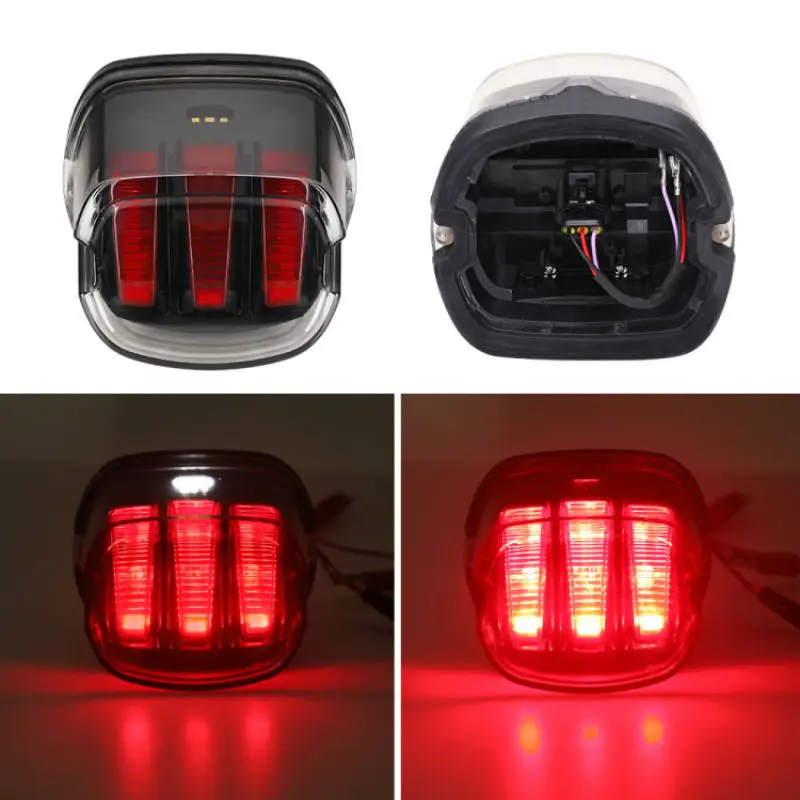 

1PC 12V Eagle Claw Motorcycle LED Tail Light Black with Red Lens, Clear Protective Cover Brake Light for Motorcycle