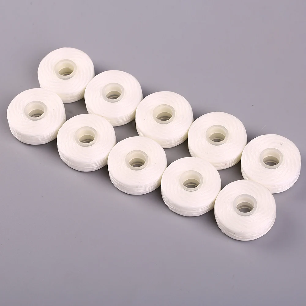 10 Rolls Dental Floss Tooth Pick Floss 50m Built In Spool Flat Wire Dental Floss Replacement