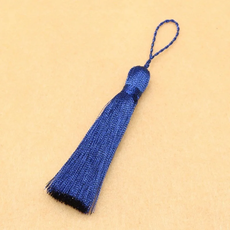 10PC New Style Multicolor Polyester Tassel DIY Home Textile Curtain Clothing Pendant Craft Tassels Sewing Jewelry Accessories - Цвет: Sapphire blue