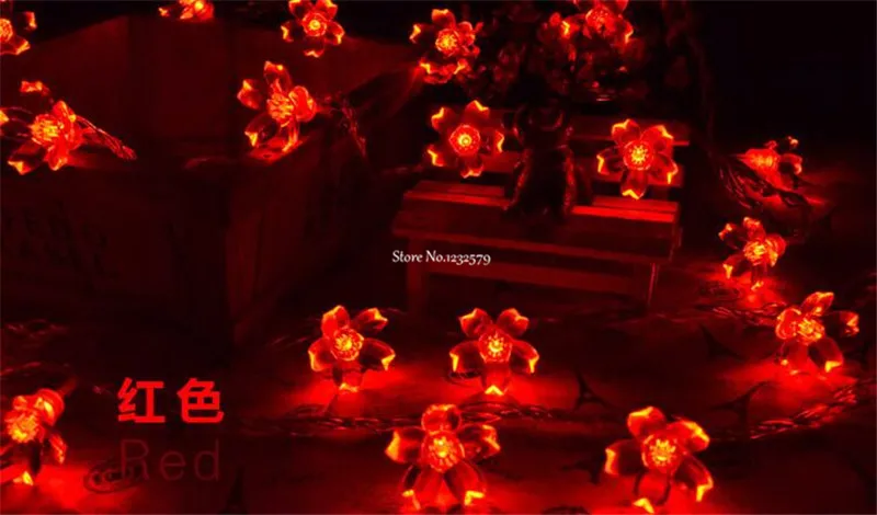 20 м 200 светодиодный Сказочный струнный светильник цветущая вишня цветок Рождественский Свадебный декор люминесцентные лампы гирлянда Luces Decorativas