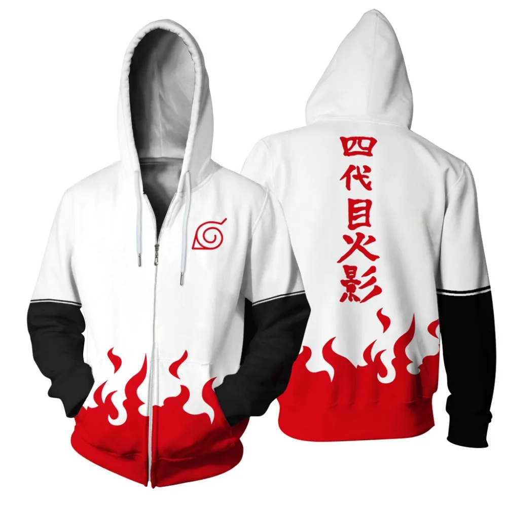 Naruto Costume Akatsuki Cloak Hoodie Uzumaki Cosplay Naruto 3D Printed