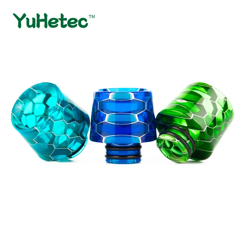 

1PCS 510 Anti splatter Snakeskin Resin drip With Double O Ring for Kayfun Prime Nite DLC/kayfun lite 2019 MTL /VapeFly Holic MTL