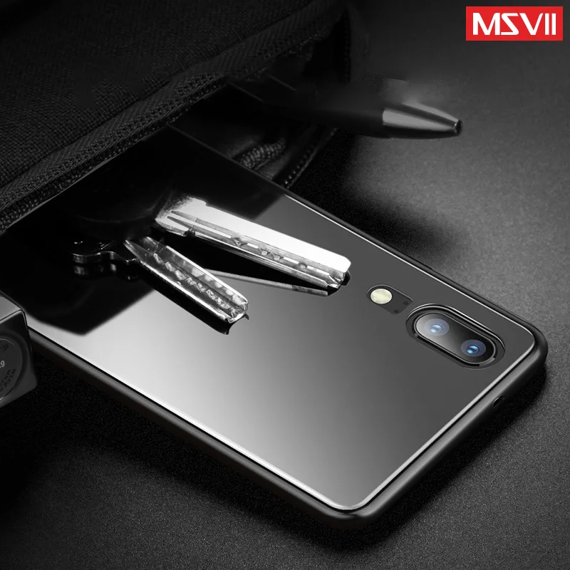 Чехол для Huawei P20 lite Case msvii Роскошный Тонкий силиконовый чехол из закаленного