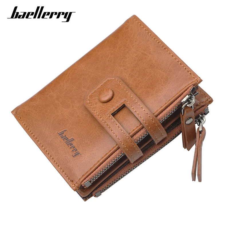 

Baellerry Fashion New Mens Classical Vertical Wallet Zipper Hasp Multi-purpose Large-capacity Multi-card Bits Purse Male Wallets