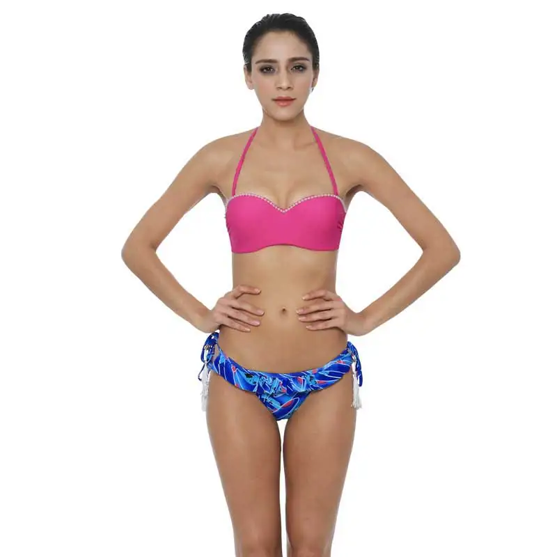 Новый комплект бикини винтажный купальник пикантные 2019 Push Up Плавание одежда Для