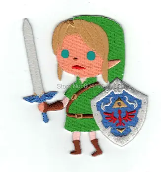 

3.5" Legend of Zelda Hyrule's Royal Crest Figure Uniform TV Game punk rockabilly applique sew on/ iron on patch for clothes
