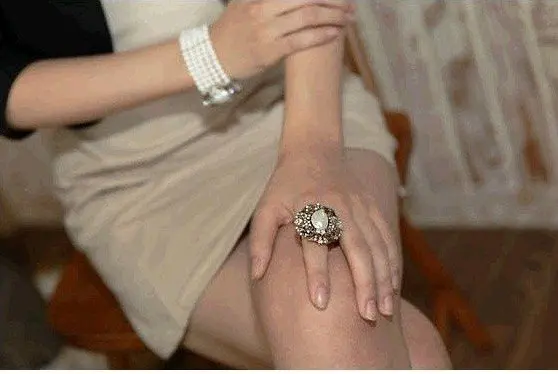Fashion Hot Sale New Arrival Amazing Retro Simulated Pearl Shiny Rhinestone Ring R48