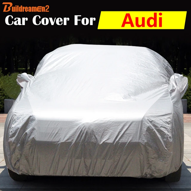 Cawanerl Thicken Cotton Car Cover Anti-UV Outdoor Sun Shield Rain