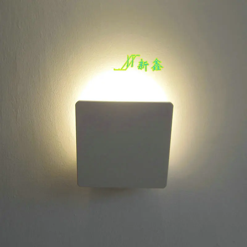 

aluminum wall lamp spray paint white square simple The Tophams Hotel The Tophams Hotel bedside corridor aisle wall lamp