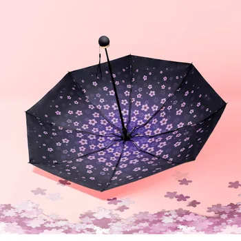 

Adults Folding Umbrella For Women One Size Umbrellas Women Folding Umbrella Anti-Uv Automatic Umbrella Rain Women Flowers Female