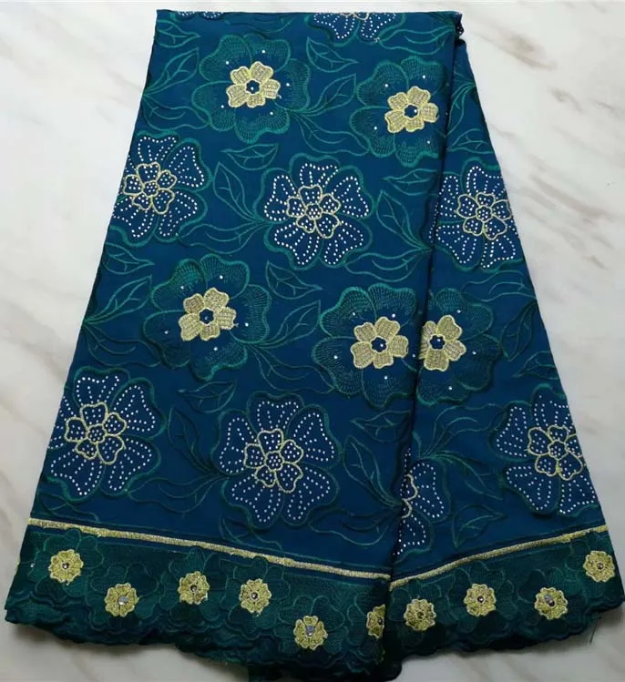 

New Design 2019 African Dry Lace Fabrics High Quality Cotton Lace Fabric Swiss Voile With Stone Swiss Voile Lace In Switzerland