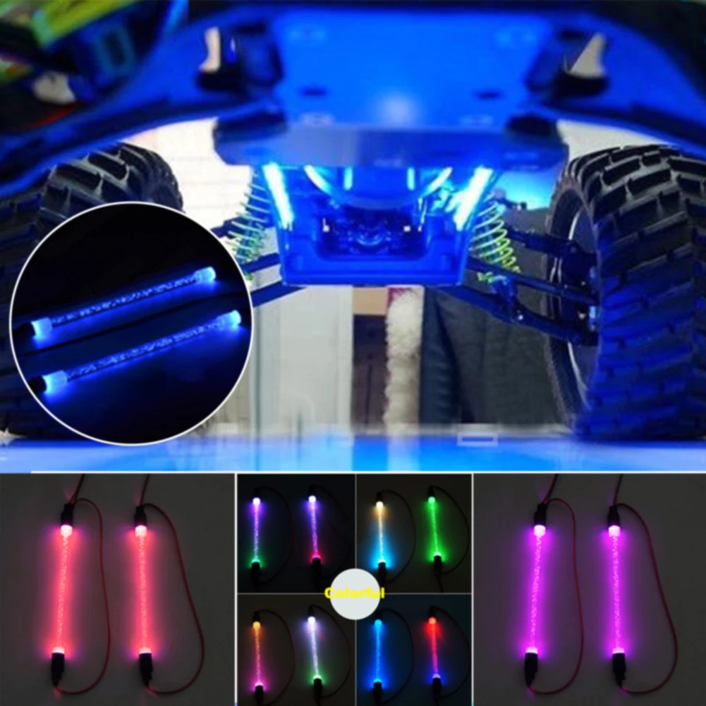 Led RC украшение автомобиля аксессуары светильник полосы труба грузовик гусеничный Dazzle DIY бар дрейф шасси кузова багги