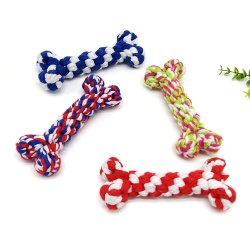 Toy For Dog Cotton Knot Bone Toys Pet Outdoor Training Dog Toy Natural Teether Bone For Small Dogs Safe Tough Puppy Toy Toy For Dog Cotton Knot Bone Toys Pet Outdoor Training Dog Toy Natural Teether Bone For Small Dogs Safe Tough Puppy Toy