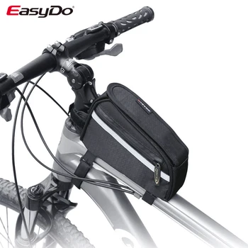 

EasyDo Bicycle Bag Waterproof Velcro Top Front Tube Frame bike Bag MTB Mountain Road Bike Bags Reflective strip Bike Accessories
