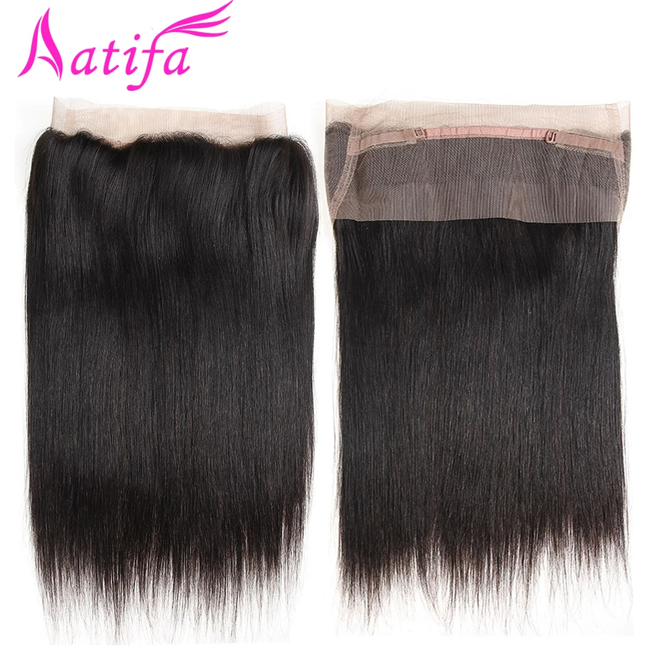Frontal Do Cabelo brasileiro Reta 360 Fechamento