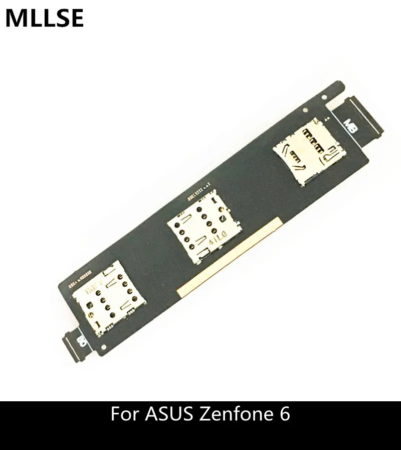 

For ASUS ZenFone 6 A600CG Sim Card Reader Connector Slot Holder Flex Cable Board