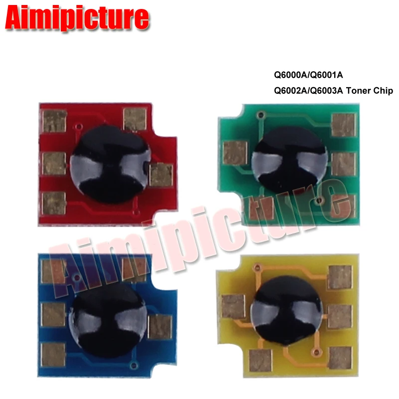 6000A 6001A 6002A 6003A Q6000A чип картриджа с тонером для hp 1600/2600/2605 CM1015/CM1017 тонер чип-диод 5 комплектов 20 шт./лот