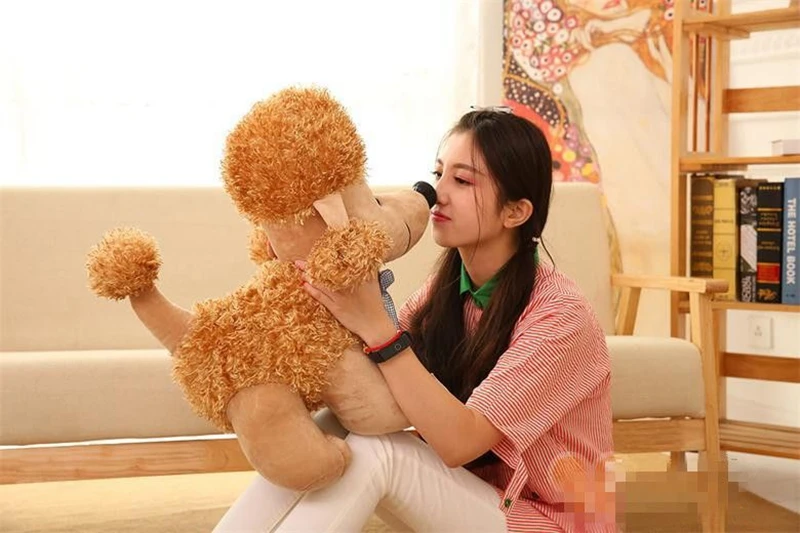 Dorimytrader New Pop Cute Soft Animal Poodle Plush Toy Big Stuffed Animals Dog Doll 5 Colors 55cm x 50cm DY50065 (11)