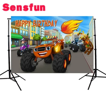 

Sensfun 7x5FT Blaze machine background Custom Photo Studio Background Baby Newborn Backdrop Vinyl 220cm x 150cm