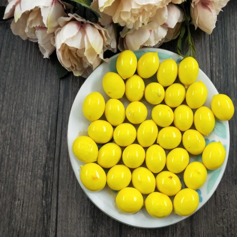 

10 pcs Artificial Realistic Simulation Lemon Yellow & False Faux Fruit for Decoration