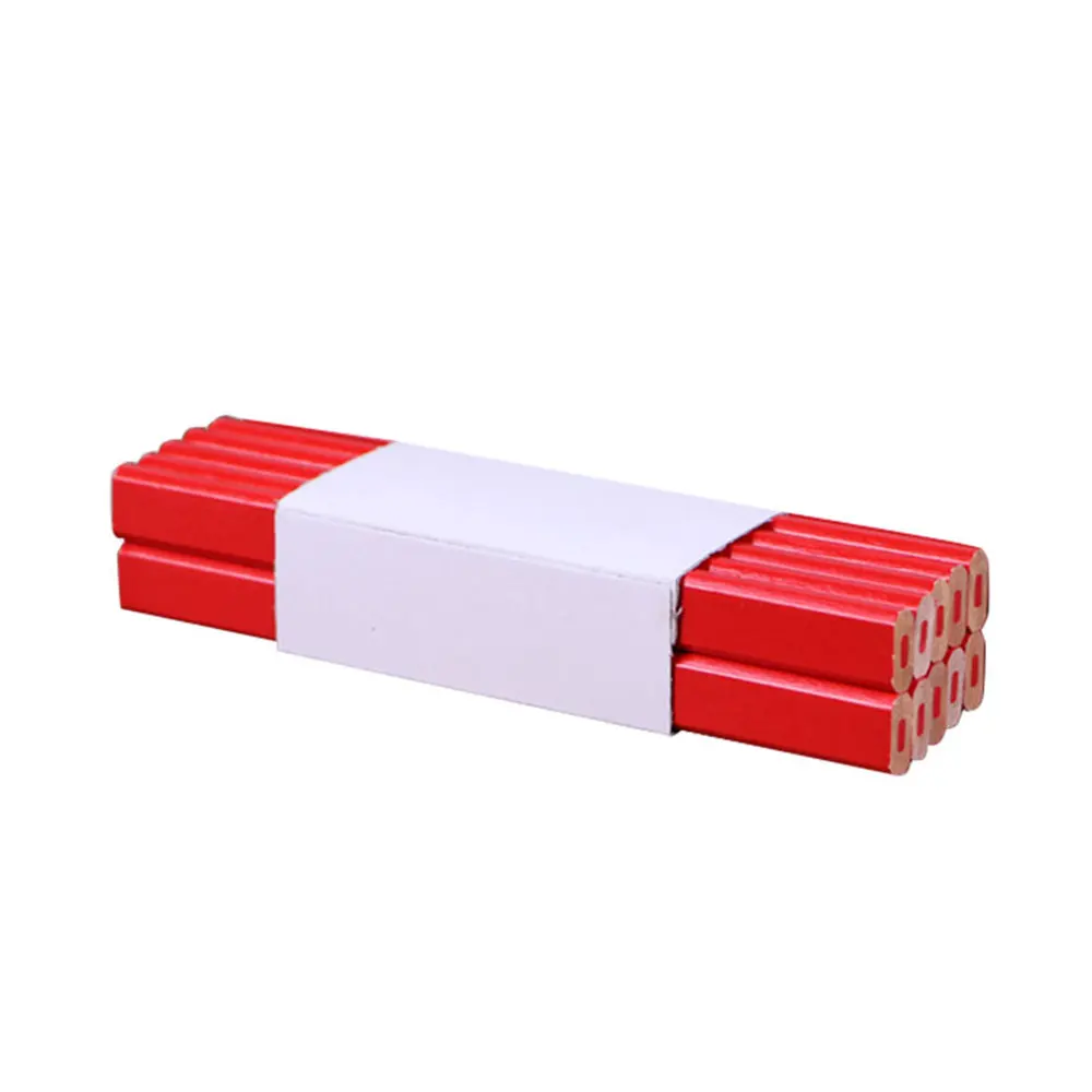 

Red Carpenters Pencils Woodworking Pencil Stationery Craft Practical Mark Durable