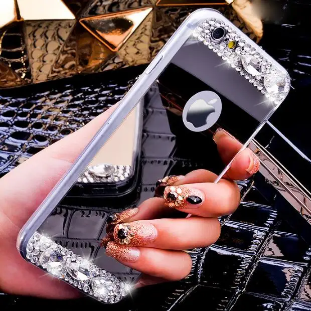 

Luxury Diamond Mirror Case Cover For Samsung Galaxy Note 9 3 4 5 7 8 Case Cover