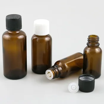

Empty Refillable 5ml 10ml 15ml 20ml 30ml 50ml 100ml Amber Essential Oil Glass Bottle 1oz Essential Oil Container 12pcs