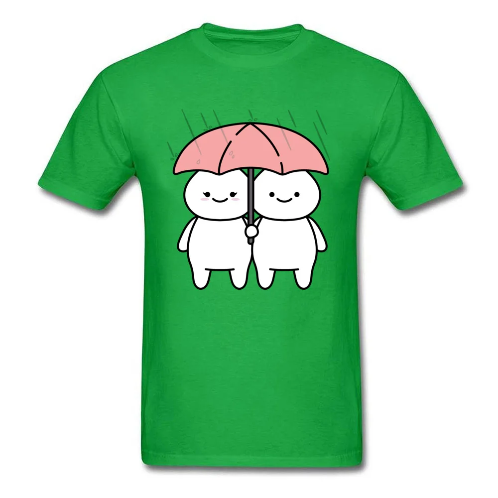 Unique In The Rain Top T-shirts Cute Summer/Autumn Short Sleeve O-Neck Tops & Tees Pure Cotton Men's Design Tops T Shirt In The Rain green