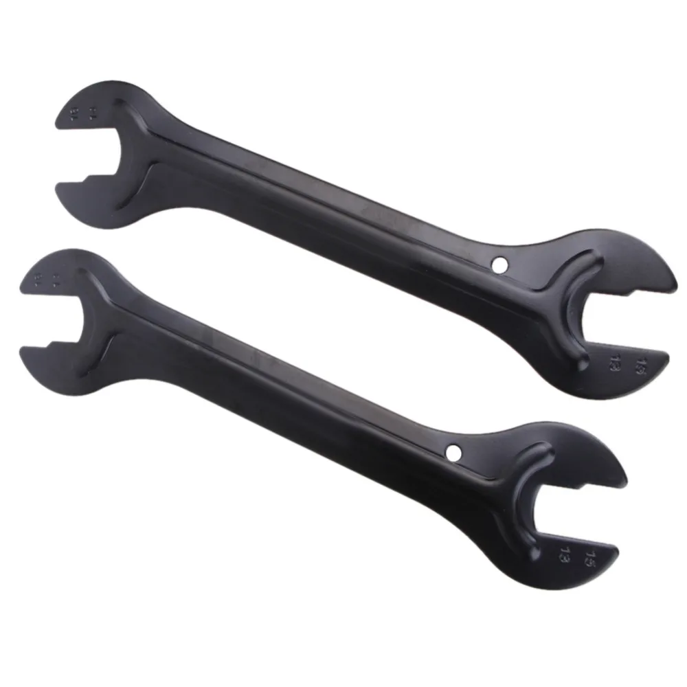 2Pcs Bike Tool 13/14 mm 15/16 mm Steel Bicycle Wrench Cycling Head Open End Axle Hub Spanner Cone Bicycle Repair 