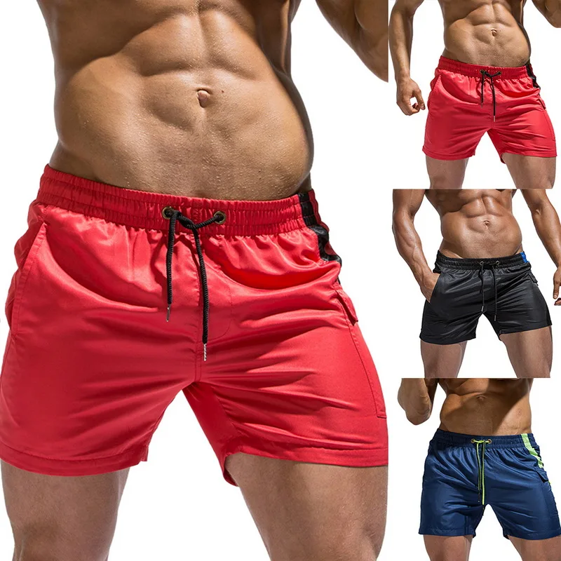 

Laamei 2019 Mens Swim Summer Board Shorts Surf Swimwear Seaside Beach Short Male Patchwork Athletic Running Gym Swimsuits