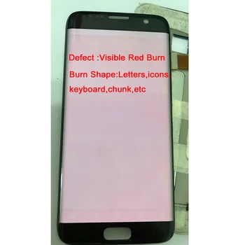 

For Samsung S7 edge G935F G935A G935FD lcd display +touch screen Digitizer 5.5'' Super AMOLED Screen with Red burn-in shadow