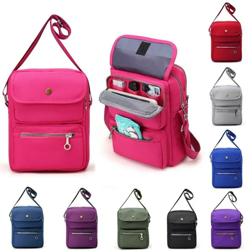 

Women Multi-layer Messenger Bags Ladies Waterproof Solid Nylon Crossbody Bags Bolsas Femininas Multifunction Shoulder Bags