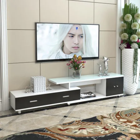 FZS-019 длина масштабируемый ТВ Стенд стол Гостиная мебель для дома современный стиль деревянная панель тв стойка ТВ шкаф в сборе - Цвет: G