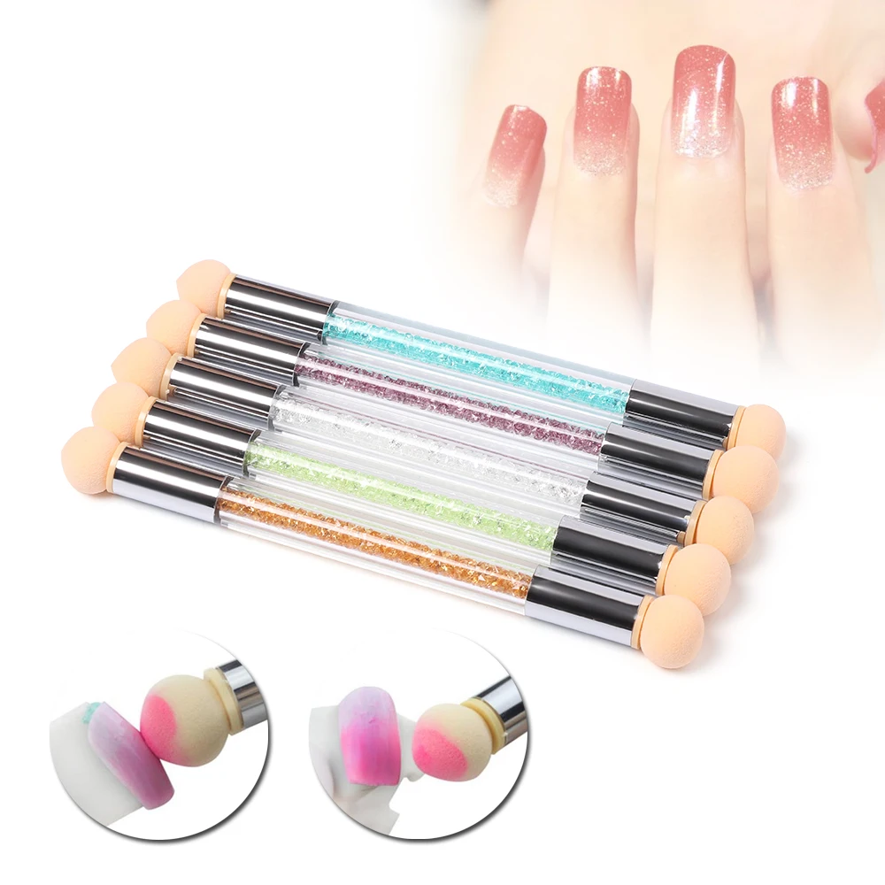Buy 1 Set Dual head Nail Art Sponge Brush Pen Kit
