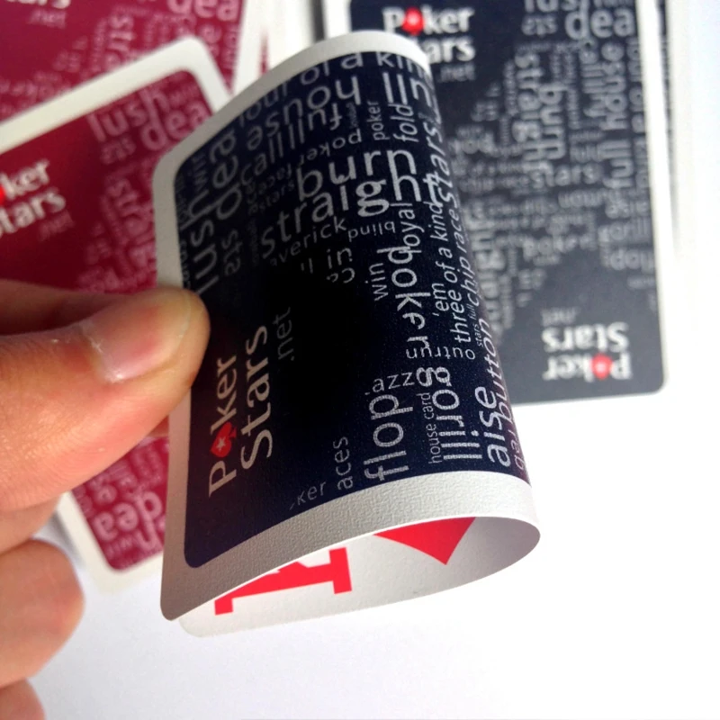 2 Sets/Lot Texas Hold'em Plastic Playing Card Game Poker Cards Waterproof and Dull Polish Poker Star Board Games a Replacement