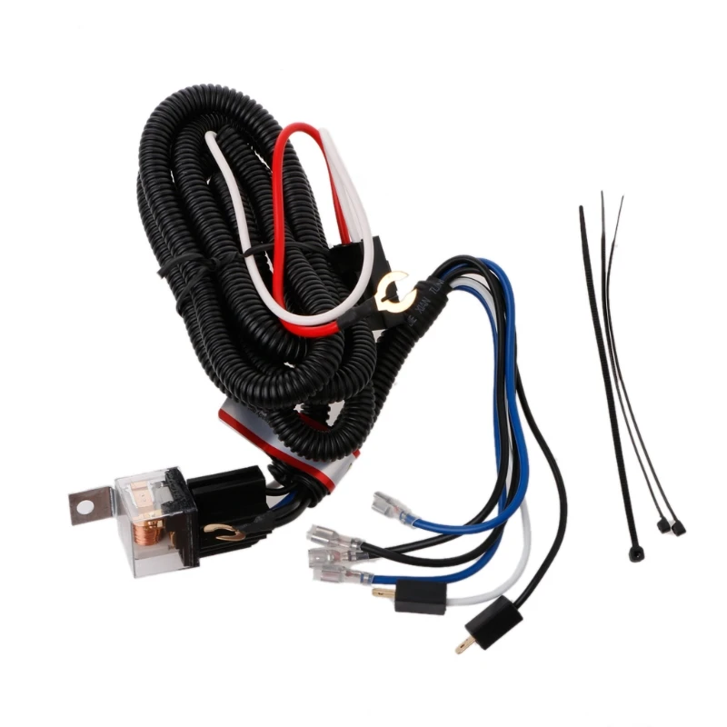 12V Car Electric Horn Relay Wiring Harness Kit For Grille Mount Blast