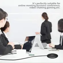 Conference Microphone USB Plug Omnidirectional Condenser Boundary Microphone for Video Conference Recording Skype VoIP Calls felyby usb desktop microphone for pc desktop portable laptop for recording game podcast conference usb condenser microphone
