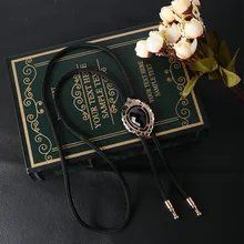 Mantieqingway мужские костюмы ковбойский стиль металлический Галстук боло сплав рубашка Пуаро шеи галстук ожерелье Chian мужской Боло галстук-бабочка веревка