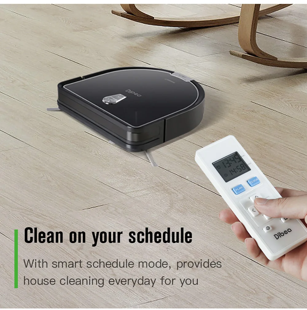  Dibea D960 Robot Vacuum Cleaner Smart With Wet Mopping Robot Aspirador With Edge Cleaning Technolog - 32838040741