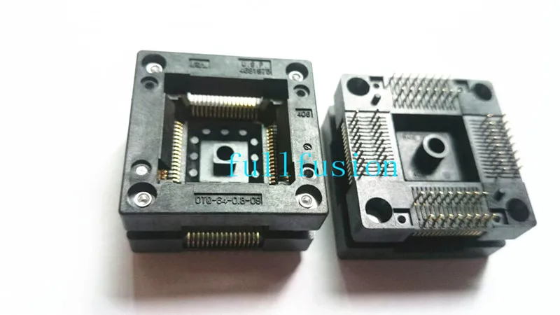 OTQ-64-0.8-09 QFP64P 0,8 мм Шаг Enplas IC тесты разъем и гореть в гнездо