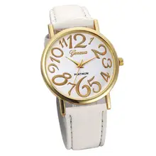 HF 2017 New Women Leather Belt Watch Stainless Steel Dial Quartz Wrist Watch Relogio Feminino fe17Levert Dropship Box Z518