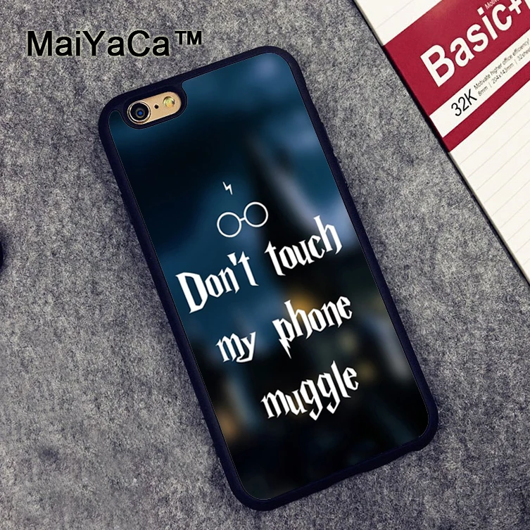 MaiYaCa Don't touch my phone muggle Harry Potter Cases For