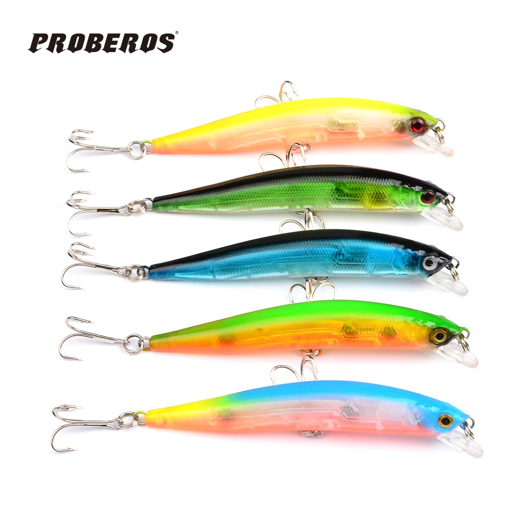 5pc Top Quality Proberos Fishing Lures 5 color 4" 11.34cm fishing