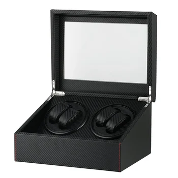 

Durable Quiet Motors Watch Winder Automatic Mechanical Watch Winders Black 4+6 Collection Display Box Jewelry Storage Case