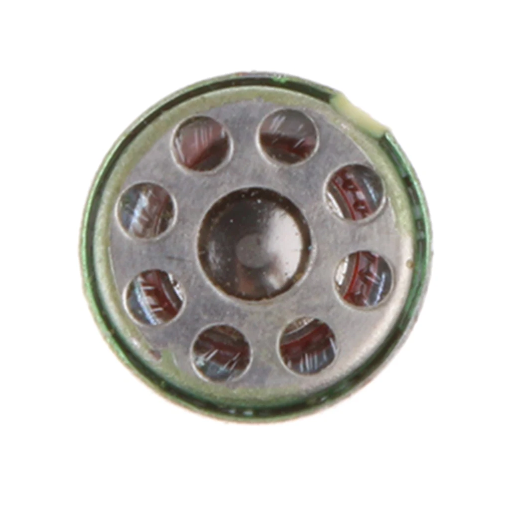 Thin Round Speaker Small Trumpet Loudspeaker 32ohm 2mw~3mw 4.0mm x 10mm Headphone Magnet Speaker Titanium In-Ear Earphone