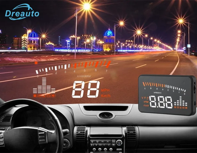 2019 Новое поступление X5 HUD Дисплей стайлинга автомобилей Скорость сигнализация OBD