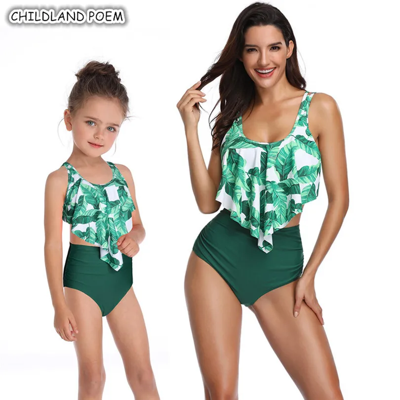 

Mommy And Me SwimwearClothes Floral Family Look Mother Daughter Swimsuit Mom And Daughter Bathing Suit Family Matching Clothes
